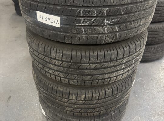 215/60R16 Michelin all season on Toyota Camry rims