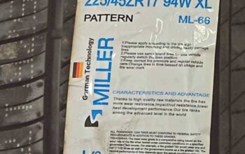 215/55zr17 miller all season