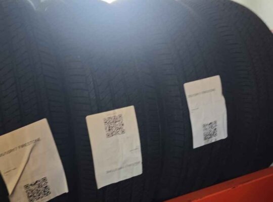 4 Firestone All-Season Tires 205/55R17 – $280 (80%